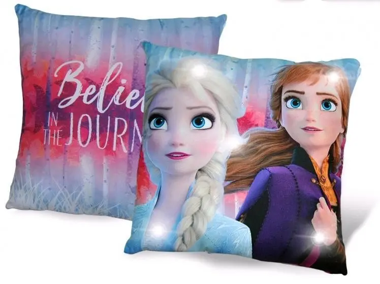 Disney Frozen LED svietiaci vankúš, dekoračný vankúš 40*40 cm produktová fotografia