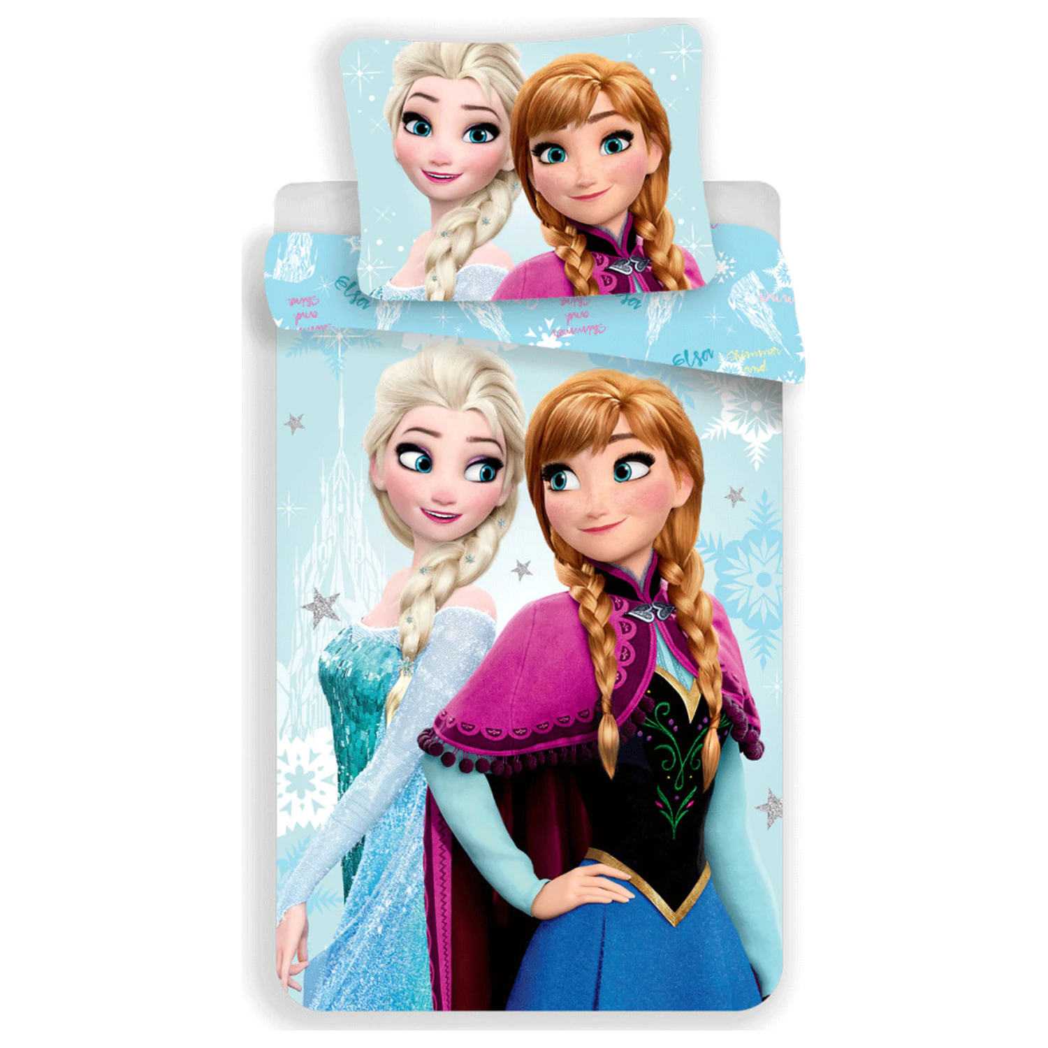 Disney Frozen svetlomodrá obliečka na perinu produktová fotografia