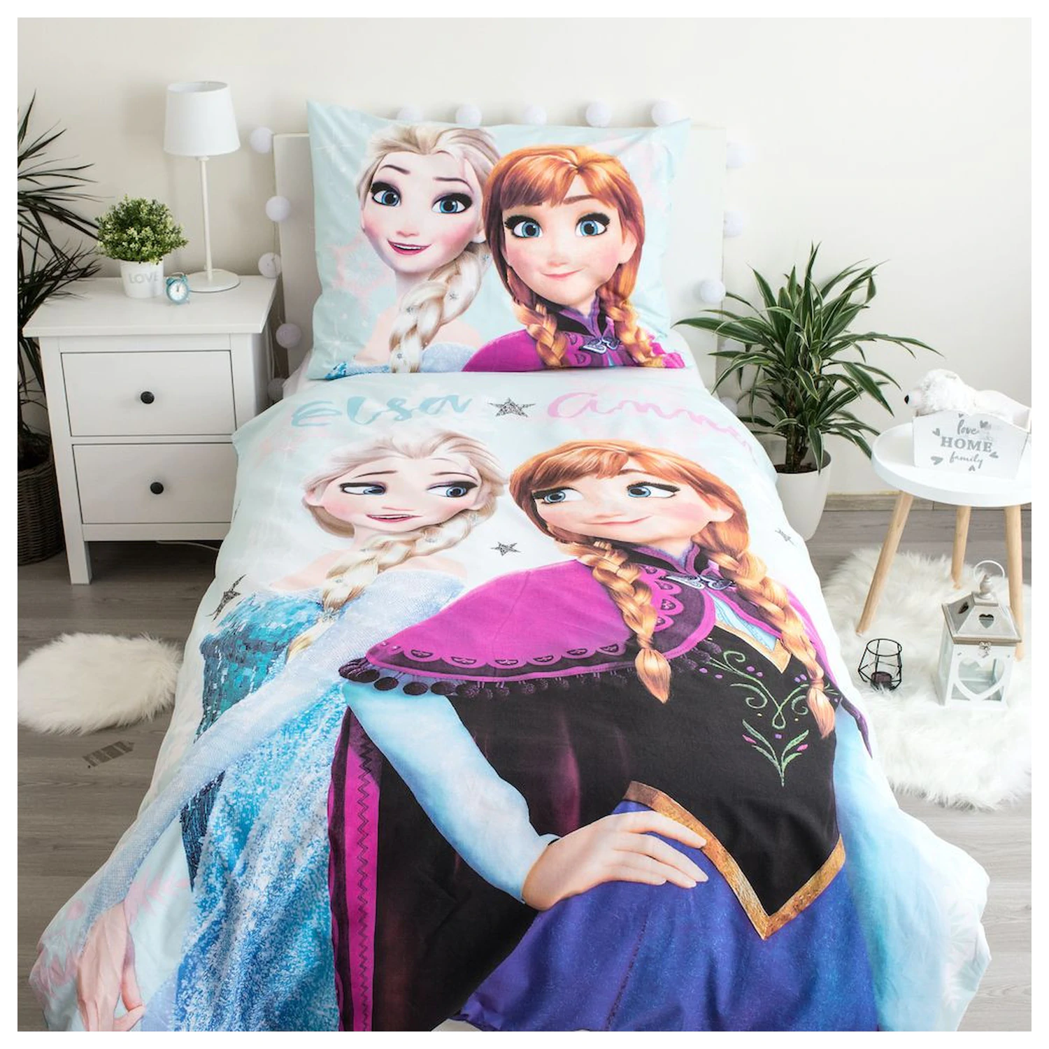 Disney Frozen svetlomodrá obliečka na perinu produktová fotografia