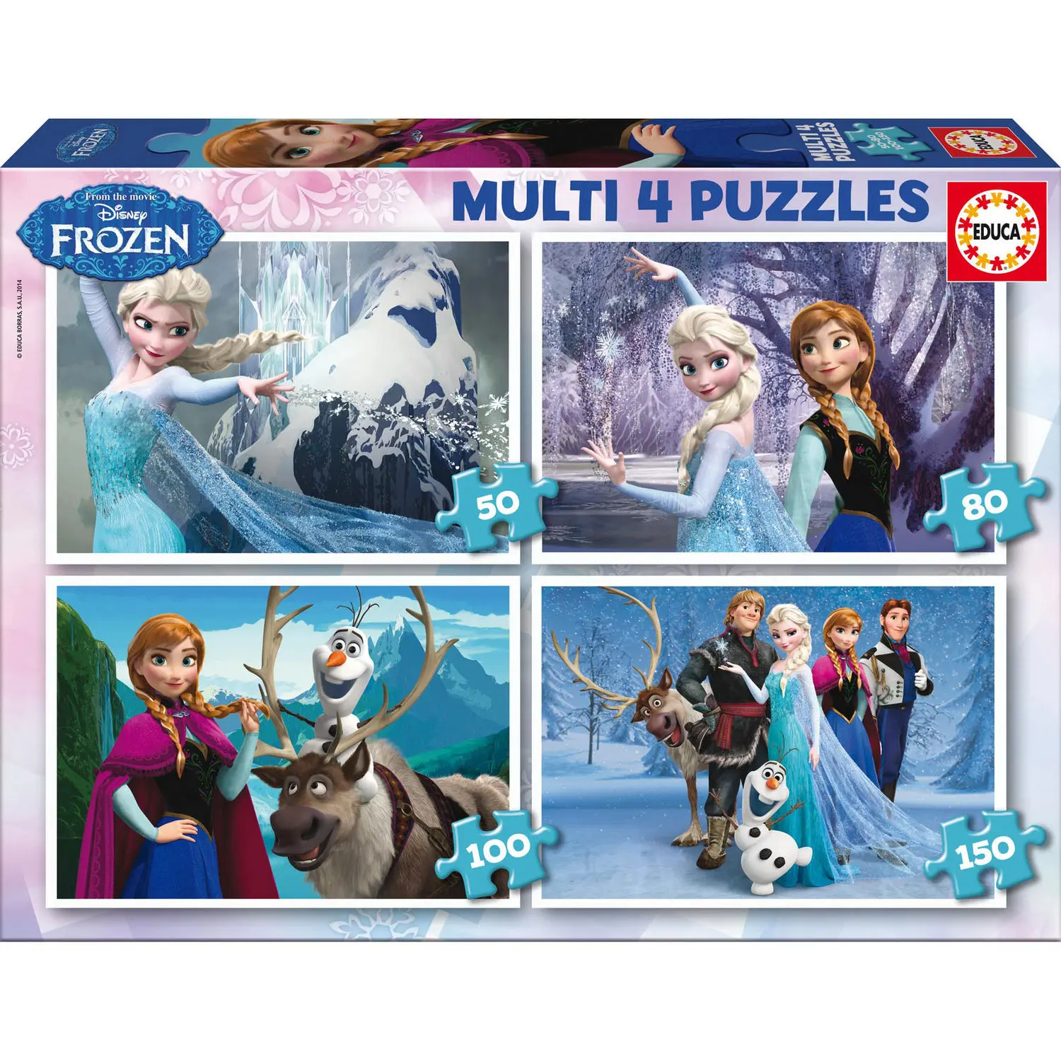 Disney Frozen Multi puzzle 50-80-100-150ks termékfotó