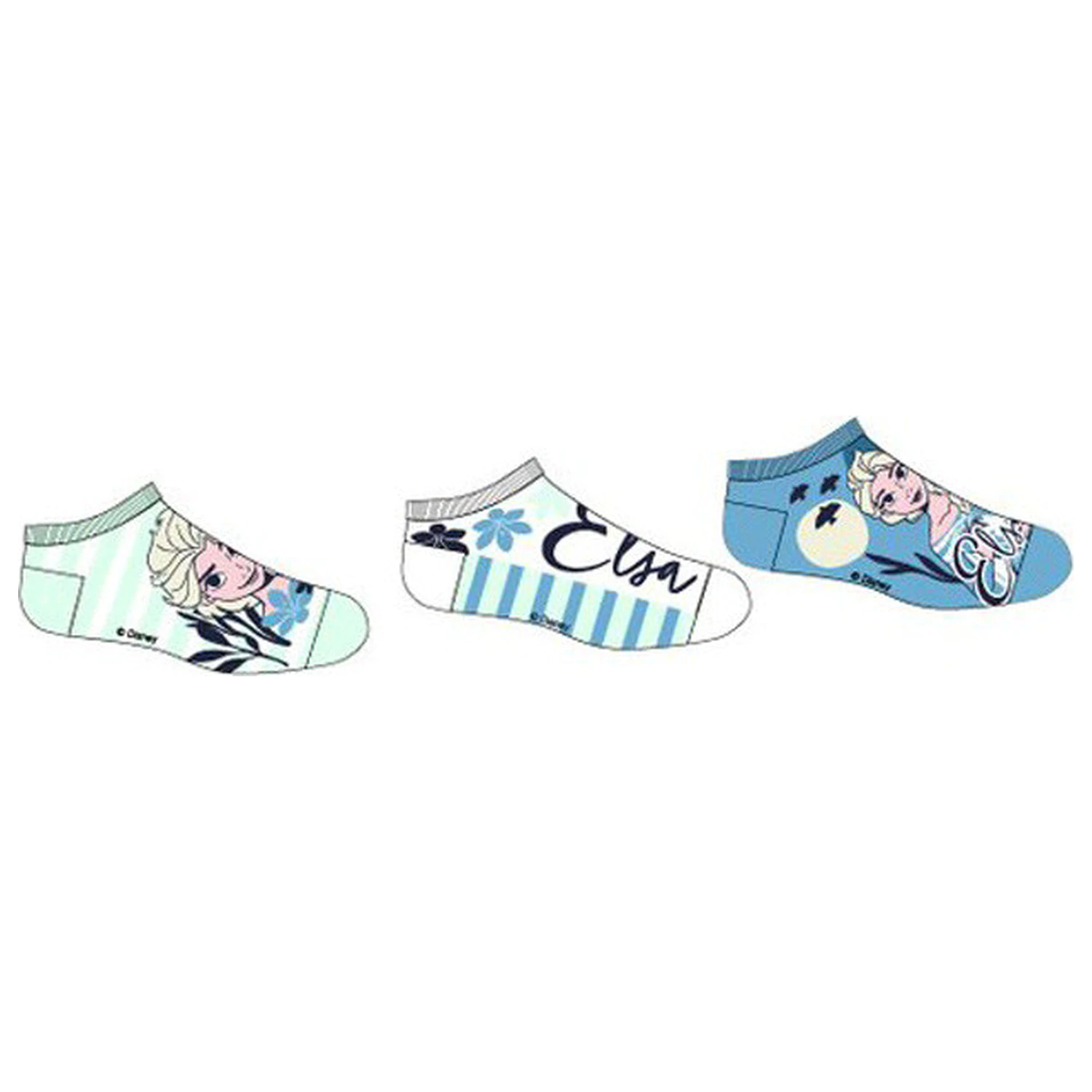 Disney Frozen Ocean Blue detské tajné ponožky 31/34 produktová fotografia