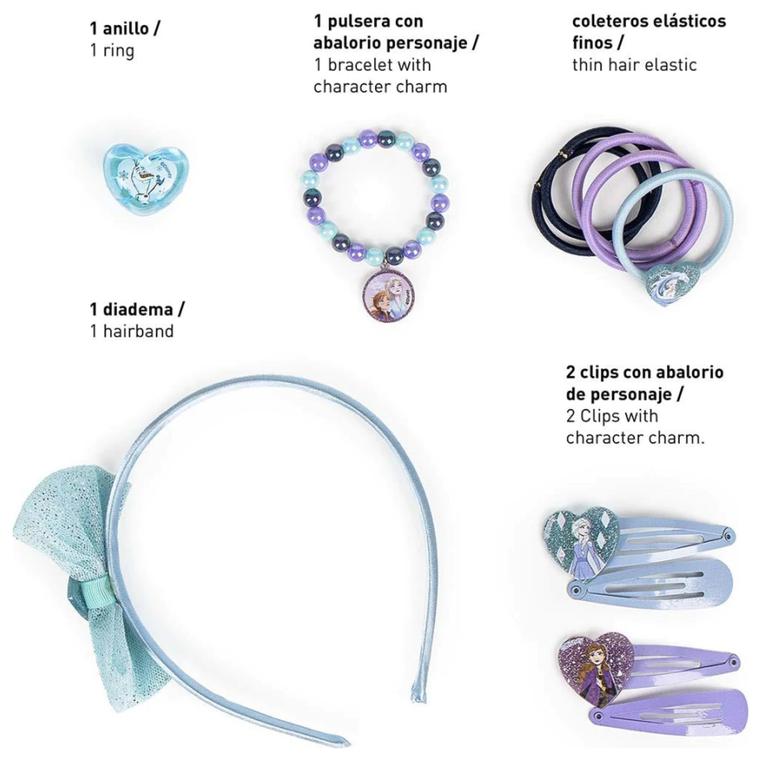 Disney Frozen Cestovná sada vlasových doplnkov produktová fotografia