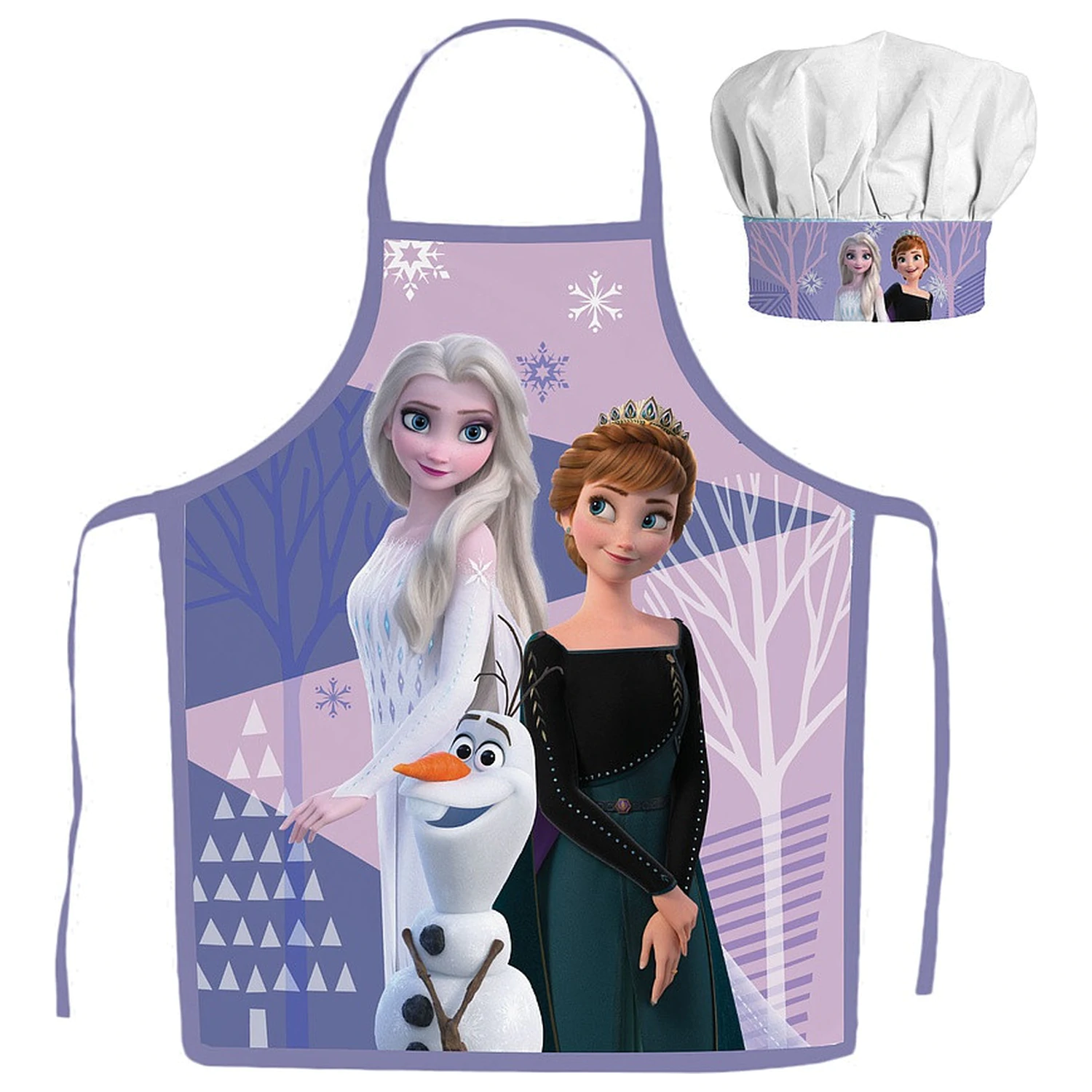 Disney Frozen Fialová detská zástera 2-dielna súprava produktová fotografia