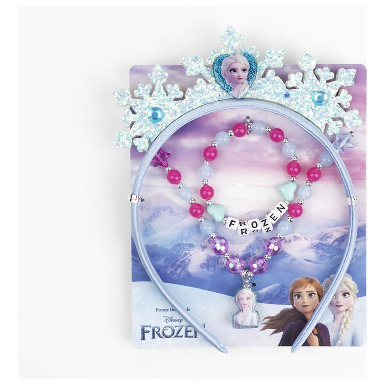 Disney Frozen Kráľovská modrá súprava šperkov a čelenky produktová fotografia