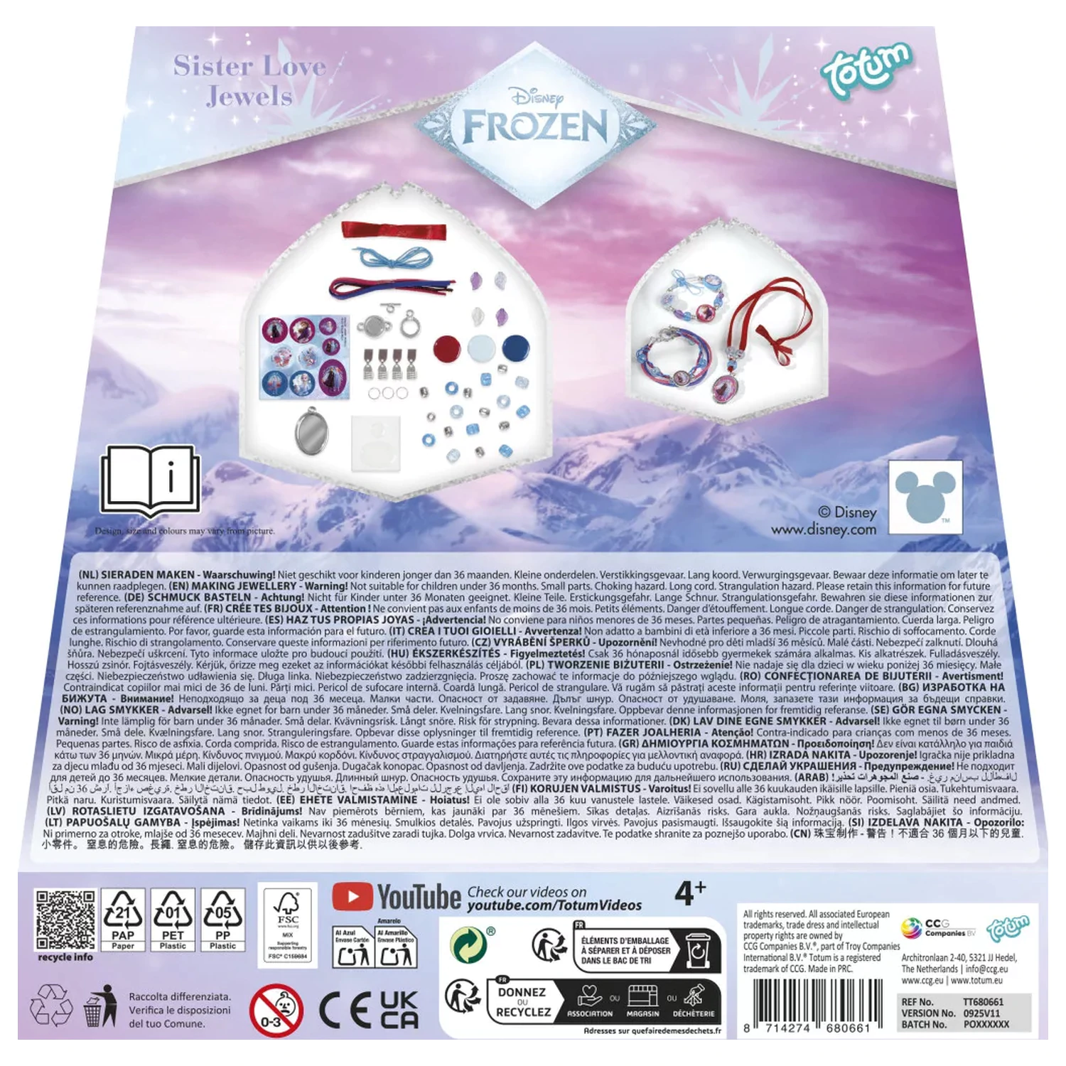 Disney Frozen Sisters Súprava na výrobu šperkov produktová fotografia