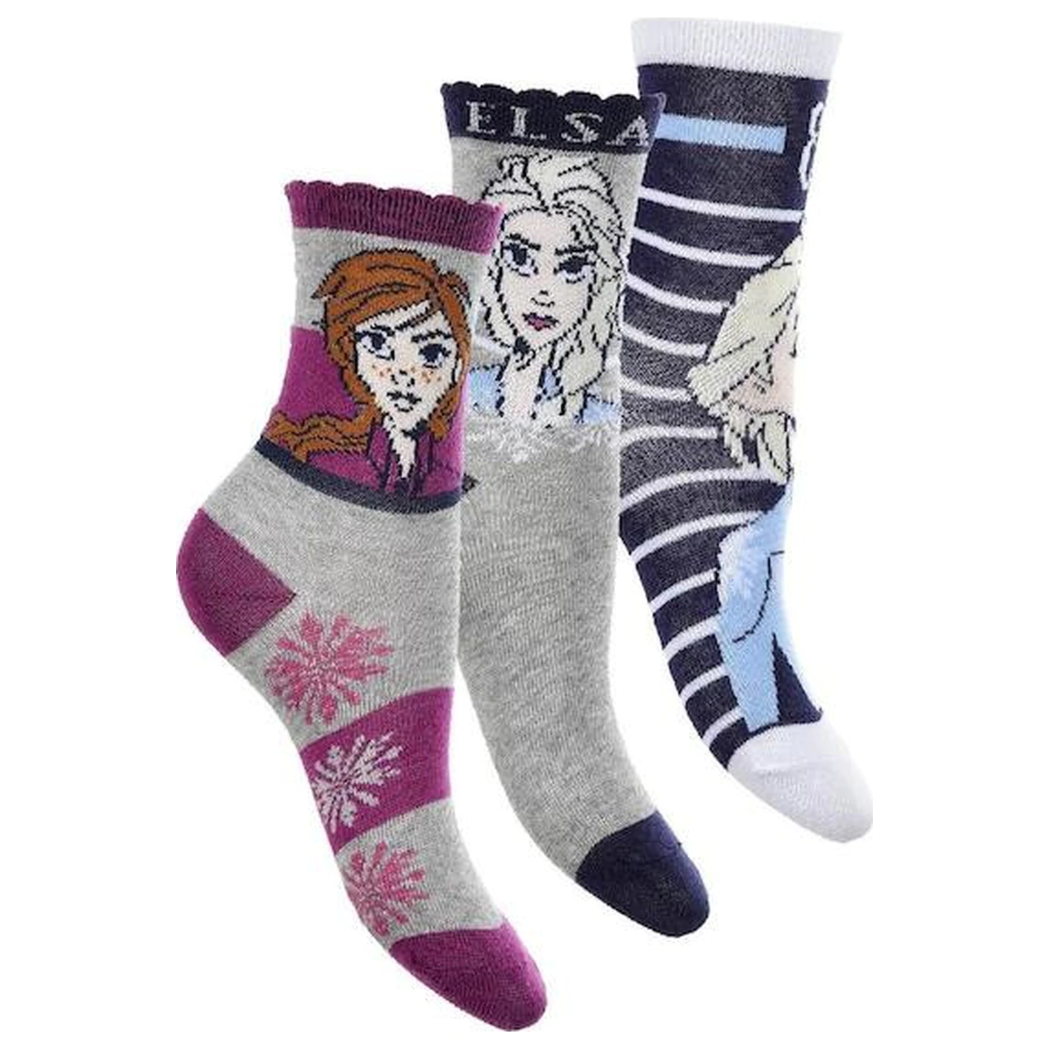 Disney Frozen Sisters Sivé detské ponožky 31/34 produktová fotografia