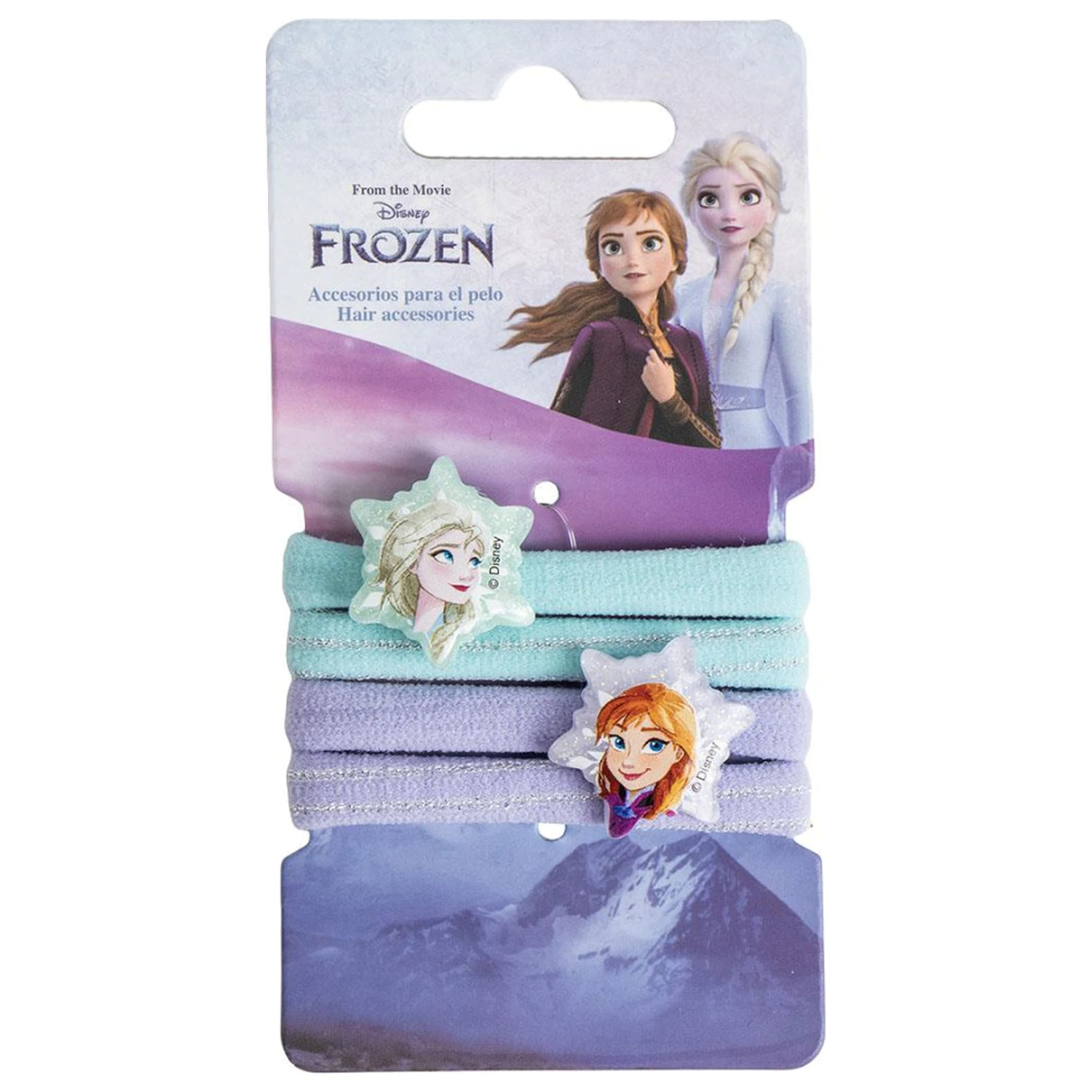 Disney Frozen Snowflakes súprava gumičiek do vlasov 4 kusy v balení produktová fotografia
