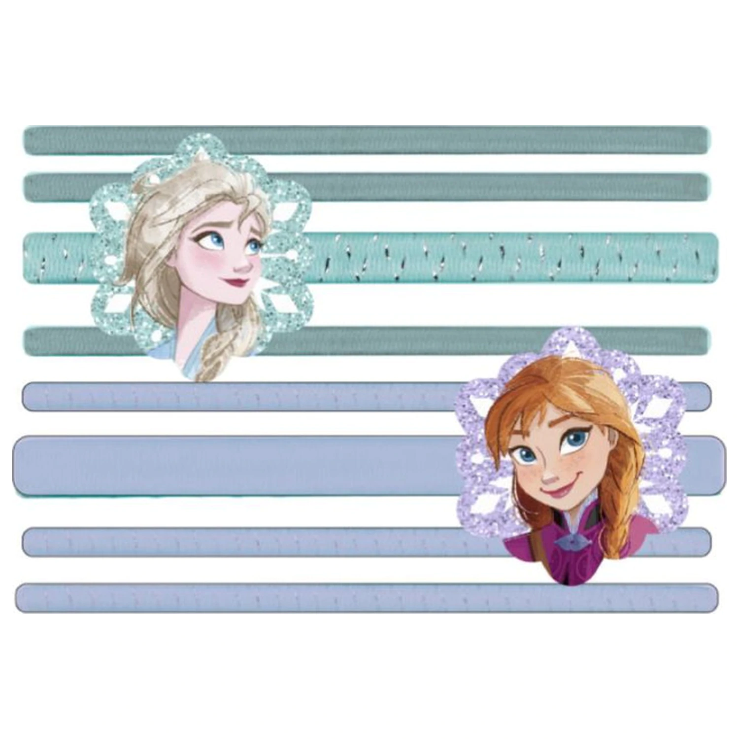 Disney Frozen Súprava gumičiek do vlasov Snowflakes, 8 ks produktová fotografia