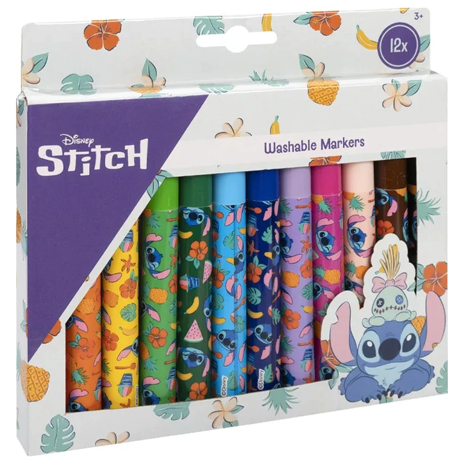 Disney Frozen Snowflakes Umývateľné textilné fixky 12 kusov produktová fotografia