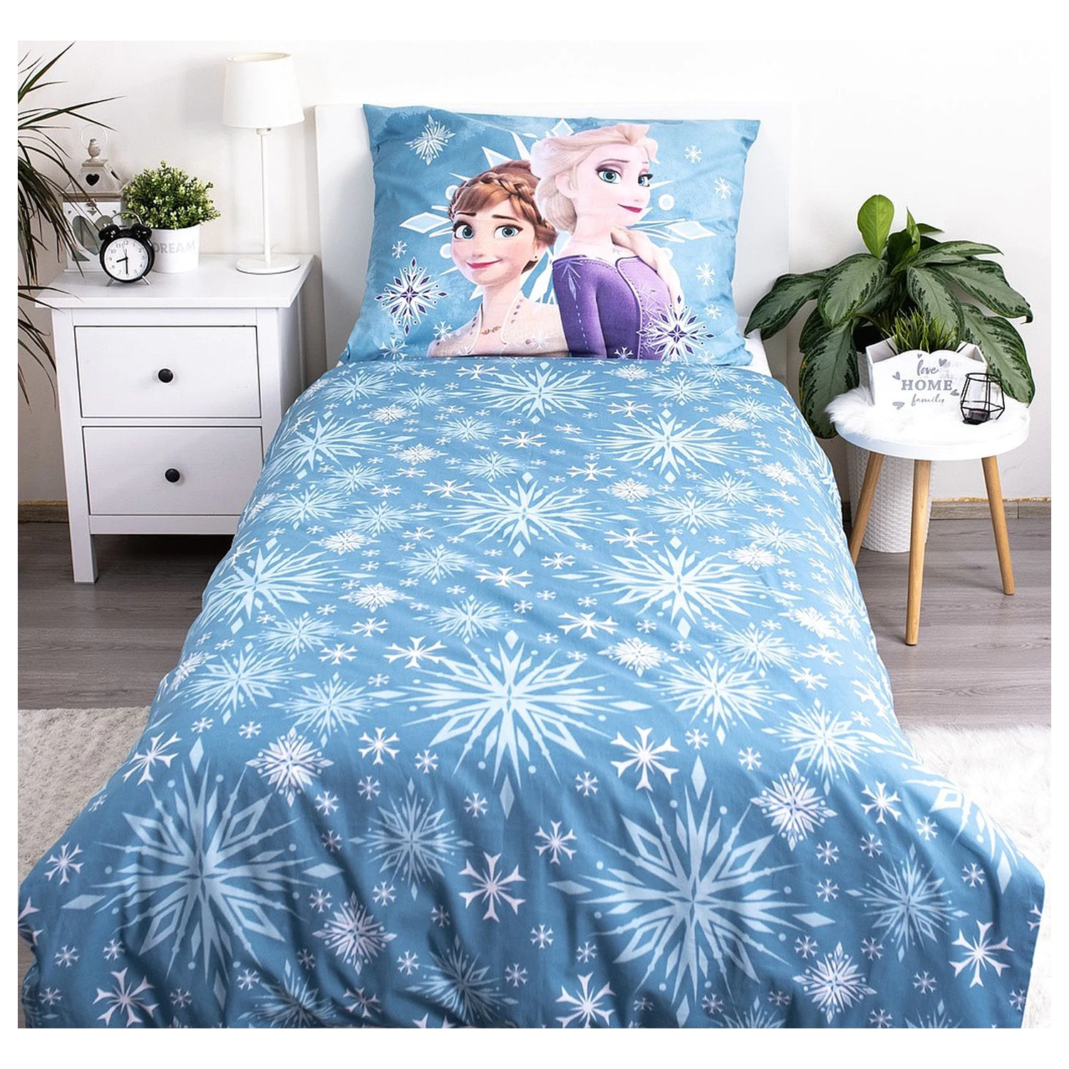 Disney Frozen Biela snehová vločka detská obliečka na perinu produktová fotografia