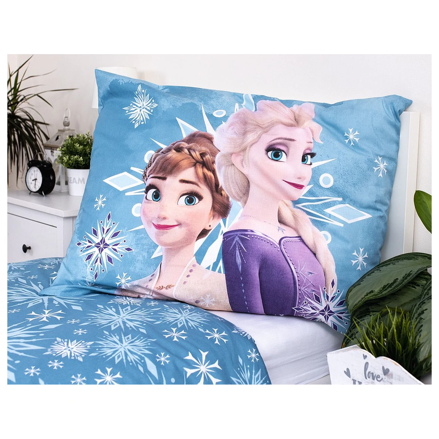 Disney Frozen Biela snehová vločka detská obliečka na perinu produktová fotografia