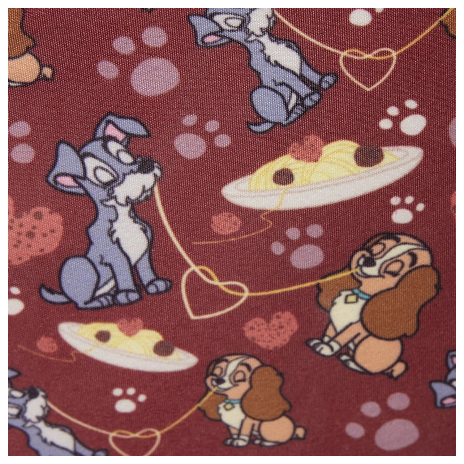 Disney by Loungefly Taška cez rameno Lady & the Tramp Spaghetti Dinner produktová fotografia