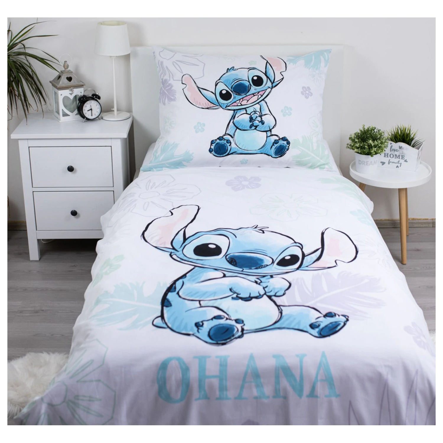 Disney Stitch Ohana biely poťah na perinu produktová fotografia