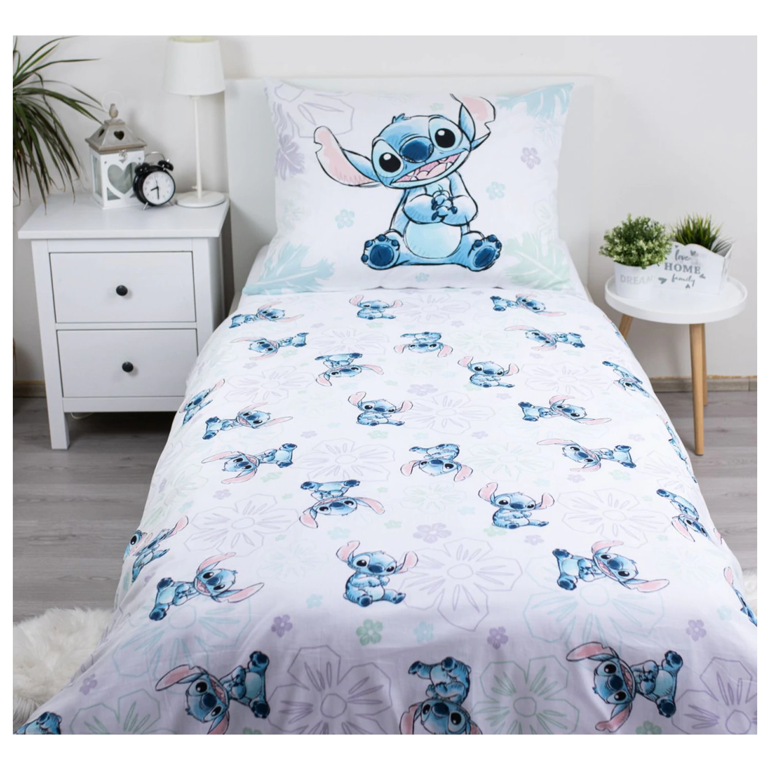 Disney Stitch Ohana biely poťah na perinu produktová fotografia