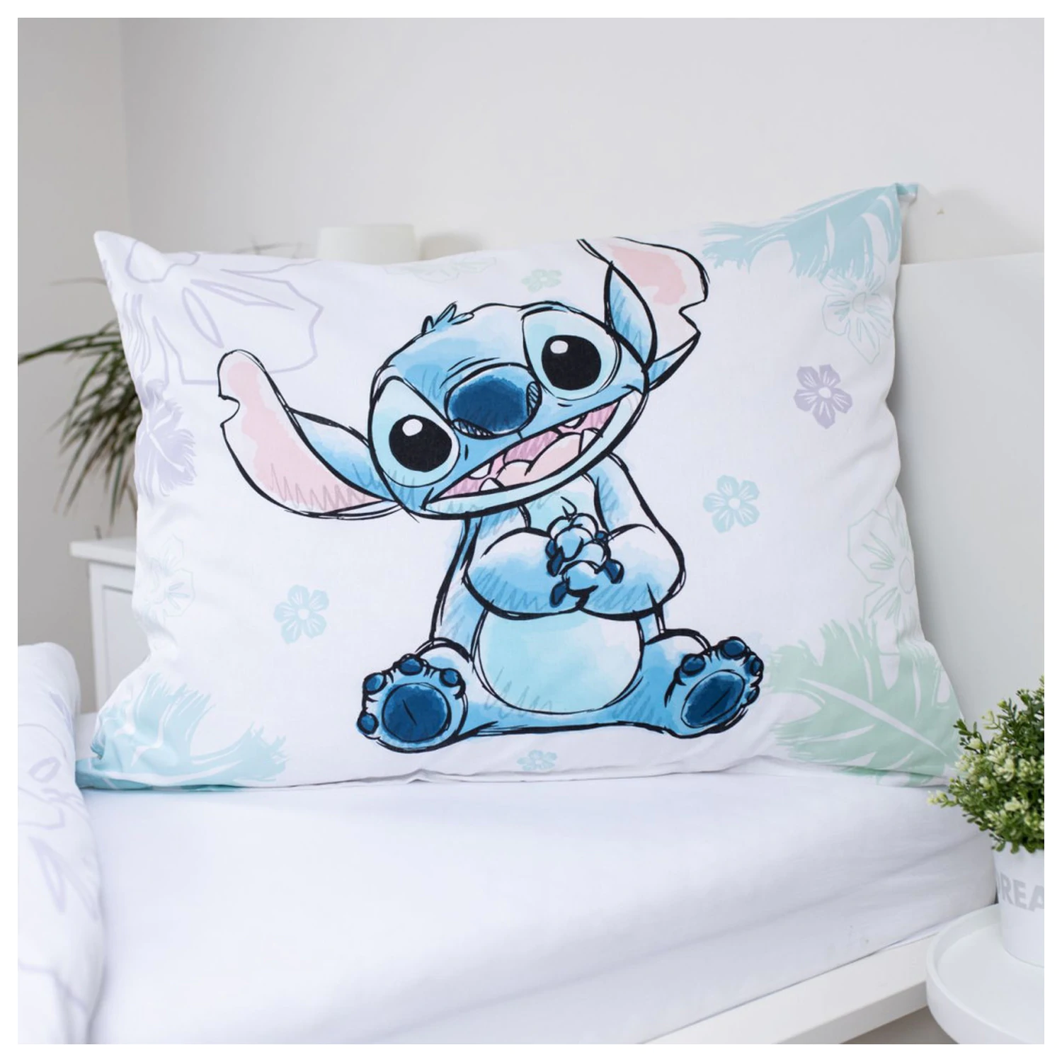 Disney Stitch Ohana biely poťah na perinu produktová fotografia