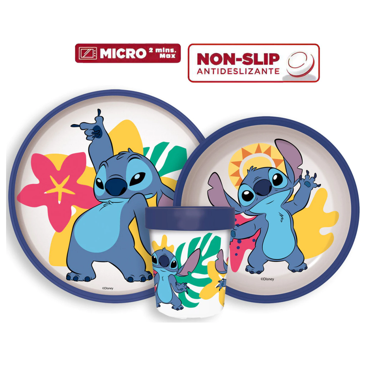 Disney Lilo & Stitch Palms Protišmyková Súprava Riadov, Micro Plastic Súprava produktová fotografia