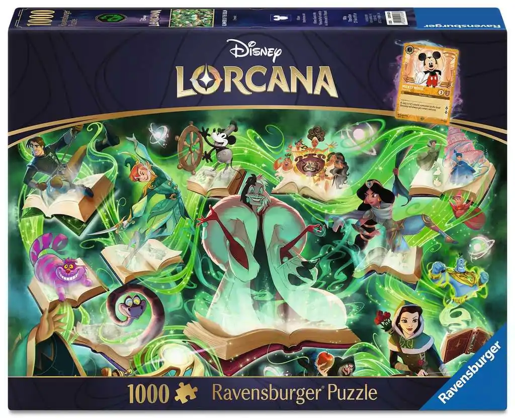 Disney Lorcana Jigsaw Puzzle Glimmers of the Realm: Emerald (1000 dielikov) produktová fotografia