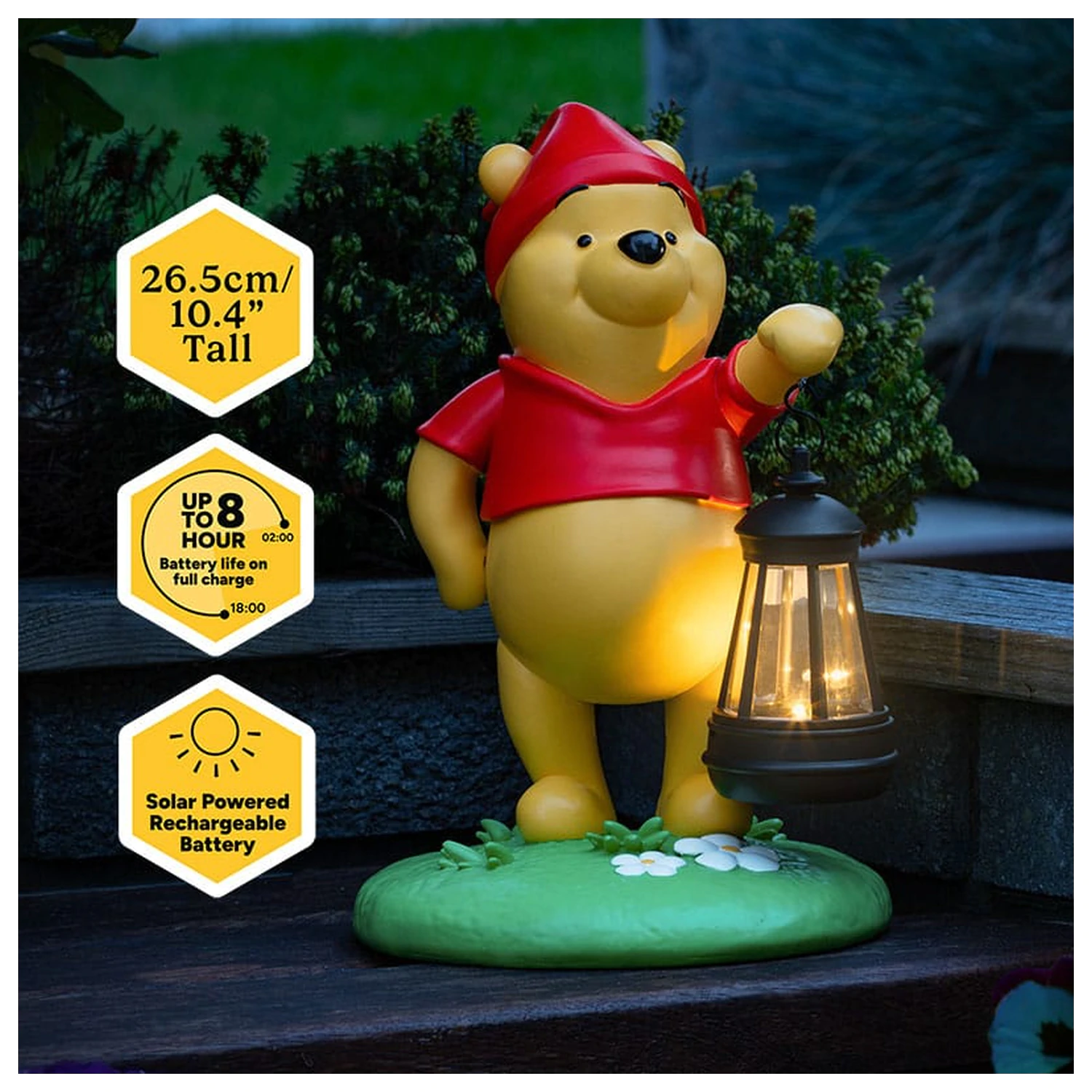 Disney LunaGlo Svetlo Winnie the Pooh Gnóm 27 cm produktová fotografia