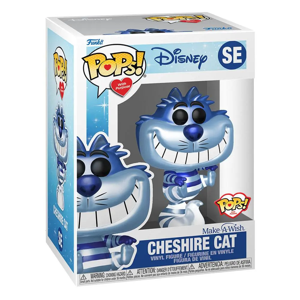 Disney Make a Wish 2022 POP! Disney vinylová figúrka Cheshire Cat (Metalická) 9 cm termékfotó