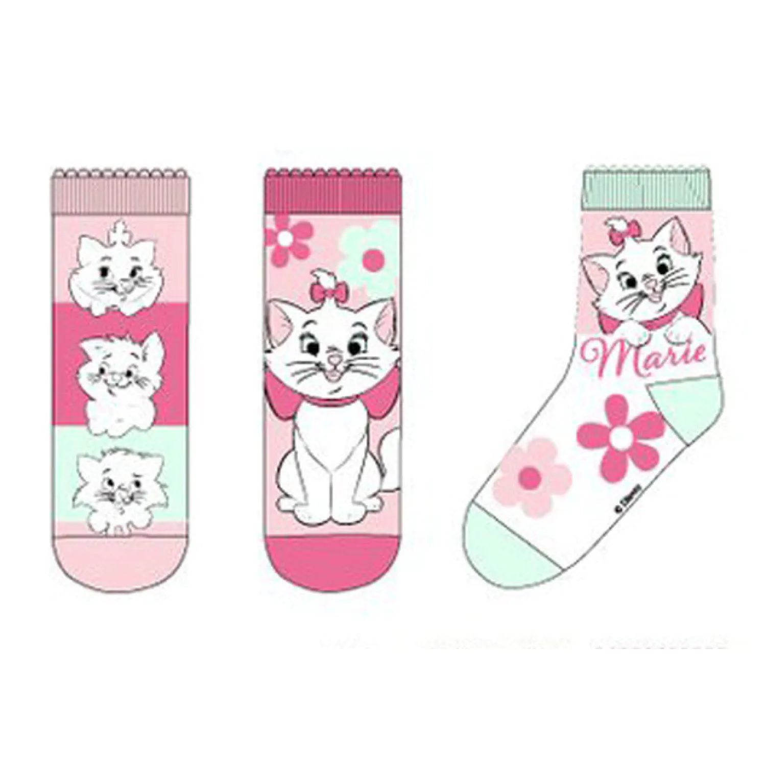 Disney Marie Fancy Pink detské ponožky 27/30 produktová fotografia