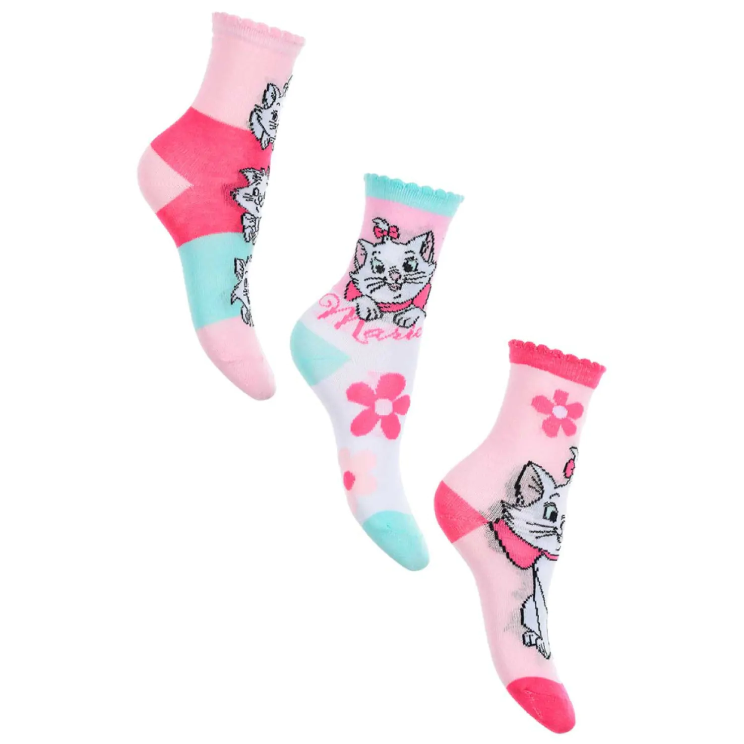 Disney Marie Fancy Pink detské ponožky 27/30 produktová fotografia