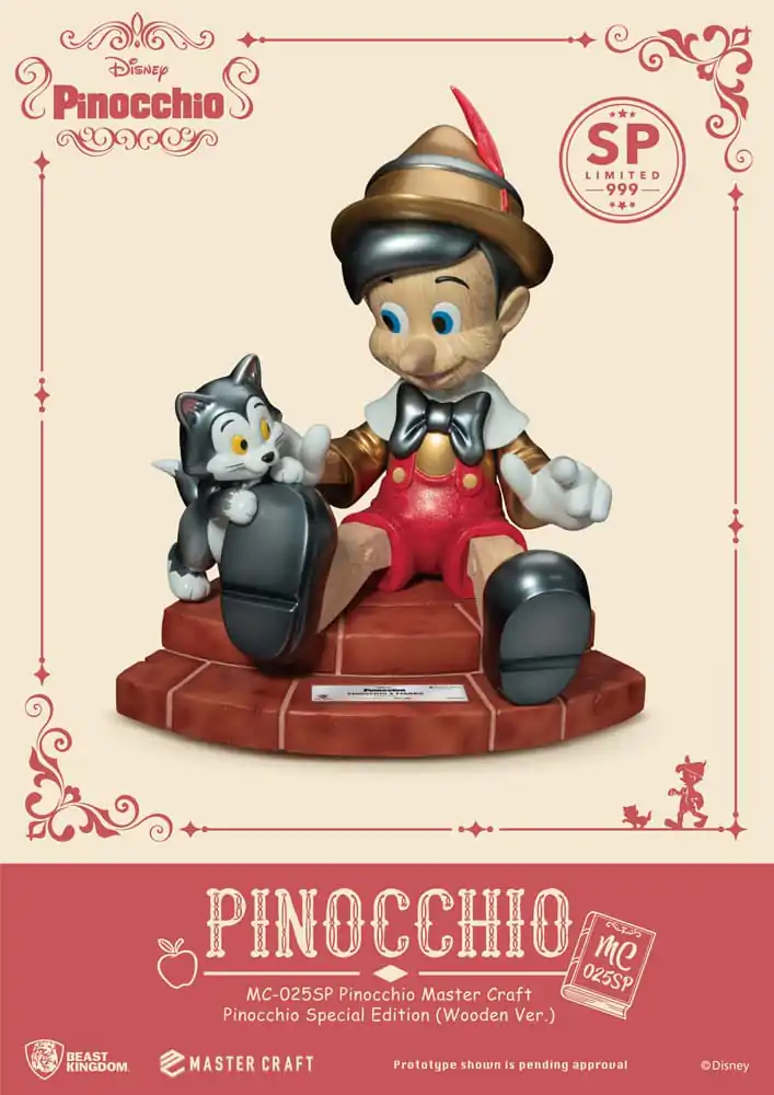 Disney Master Craft Statue Pinocchio Wooden Ver. Speciálna edícia 27 cm termékfotó