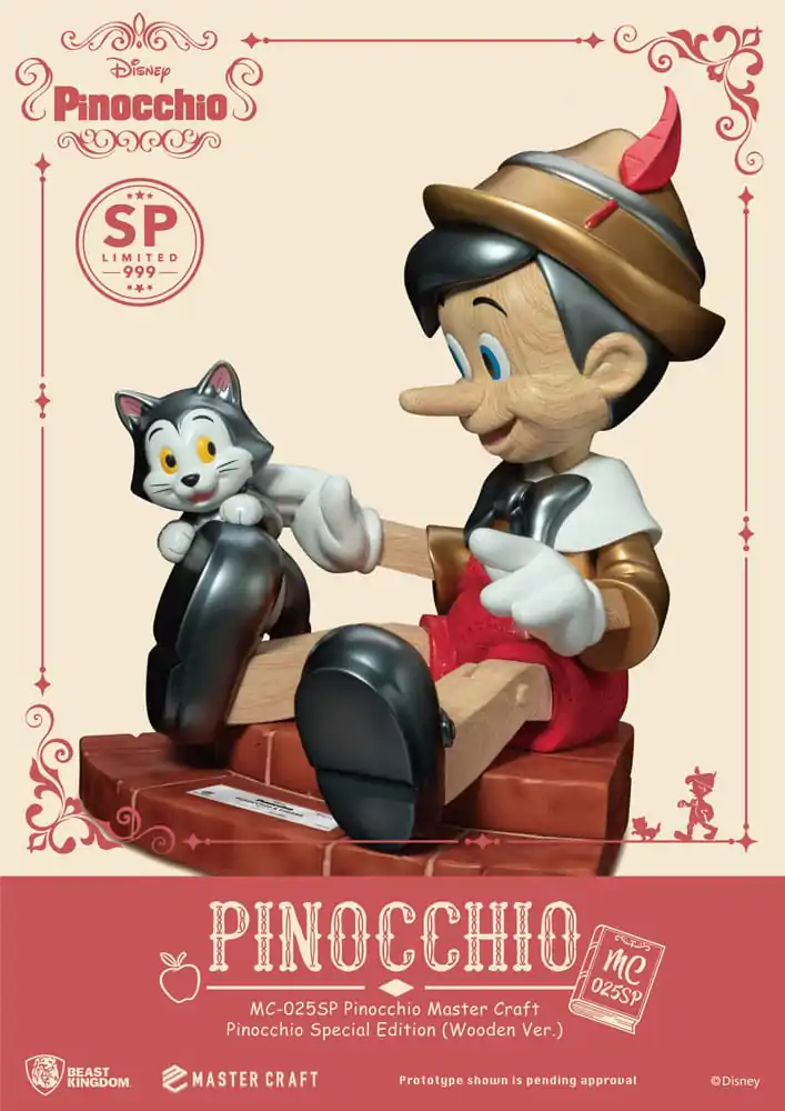 Disney Master Craft Statue Pinocchio Wooden Ver. Speciálna edícia 27 cm termékfotó