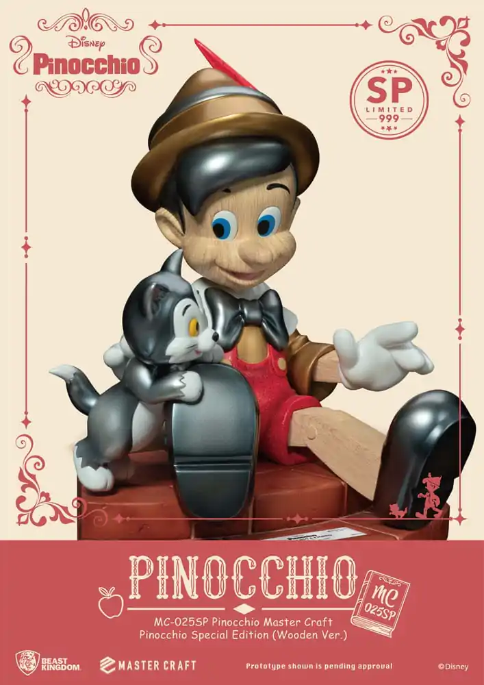 Disney Master Craft Statue Pinocchio Wooden Ver. Speciálna edícia 27 cm termékfotó