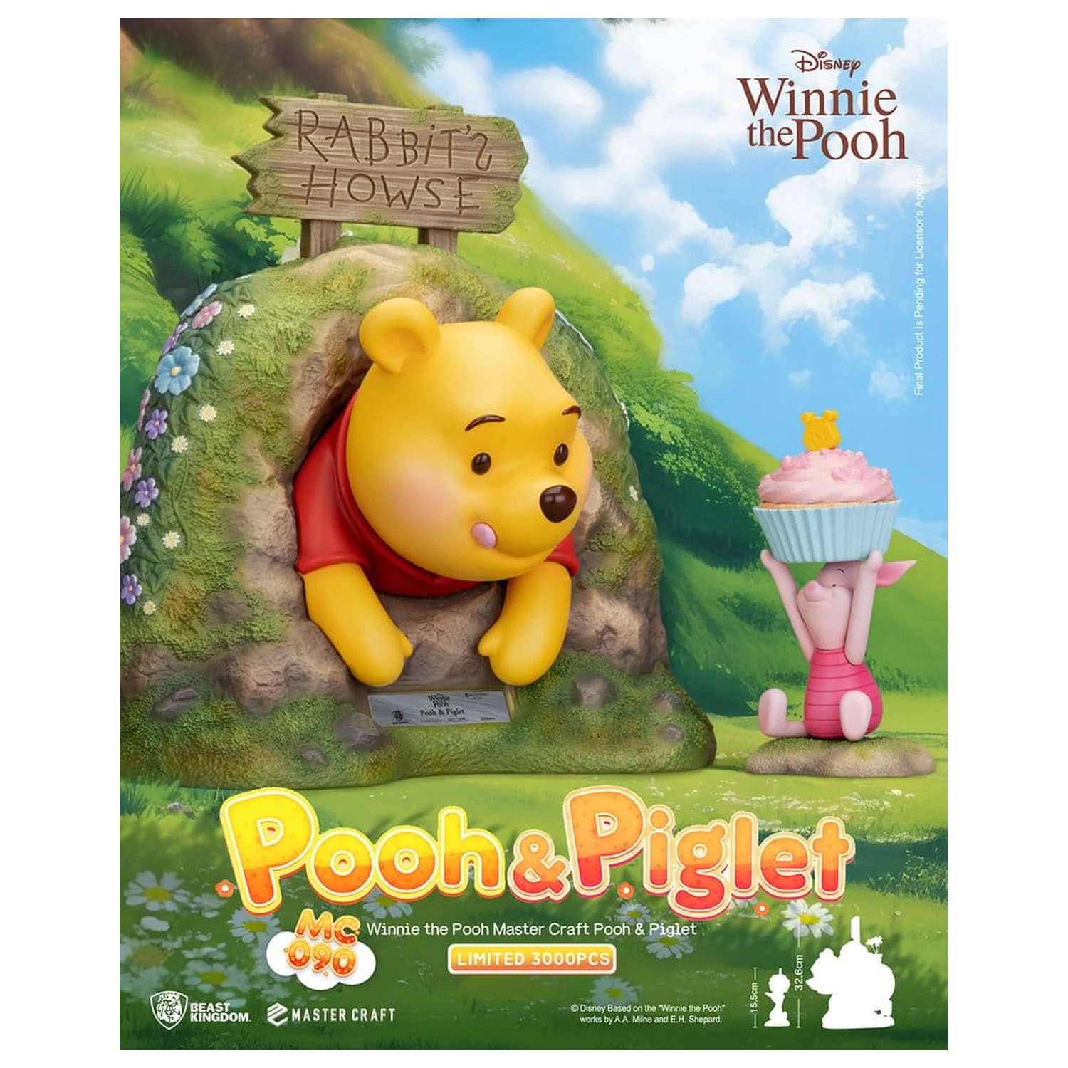 Disney Master Craft Socha Pooh & Piglet 33 cm produktová fotografia