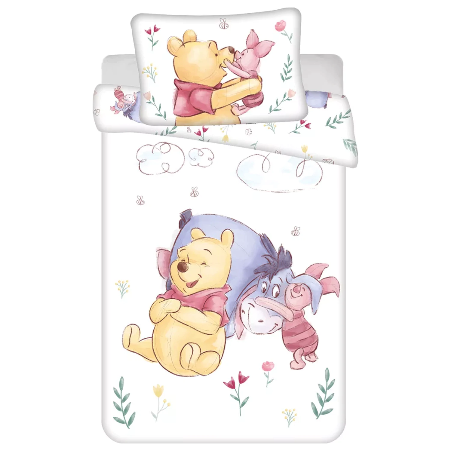 Disney Winnie the Pooh Pooh Hugs detská posteľná súprava pre batoliatá produktová fotografia