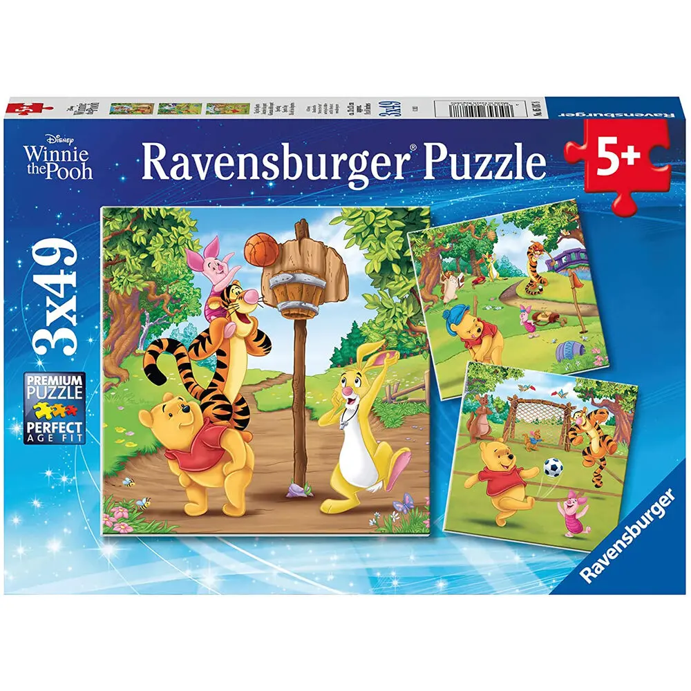Disney Winnie the Pooh puzzle 3x49ks produktová fotografia