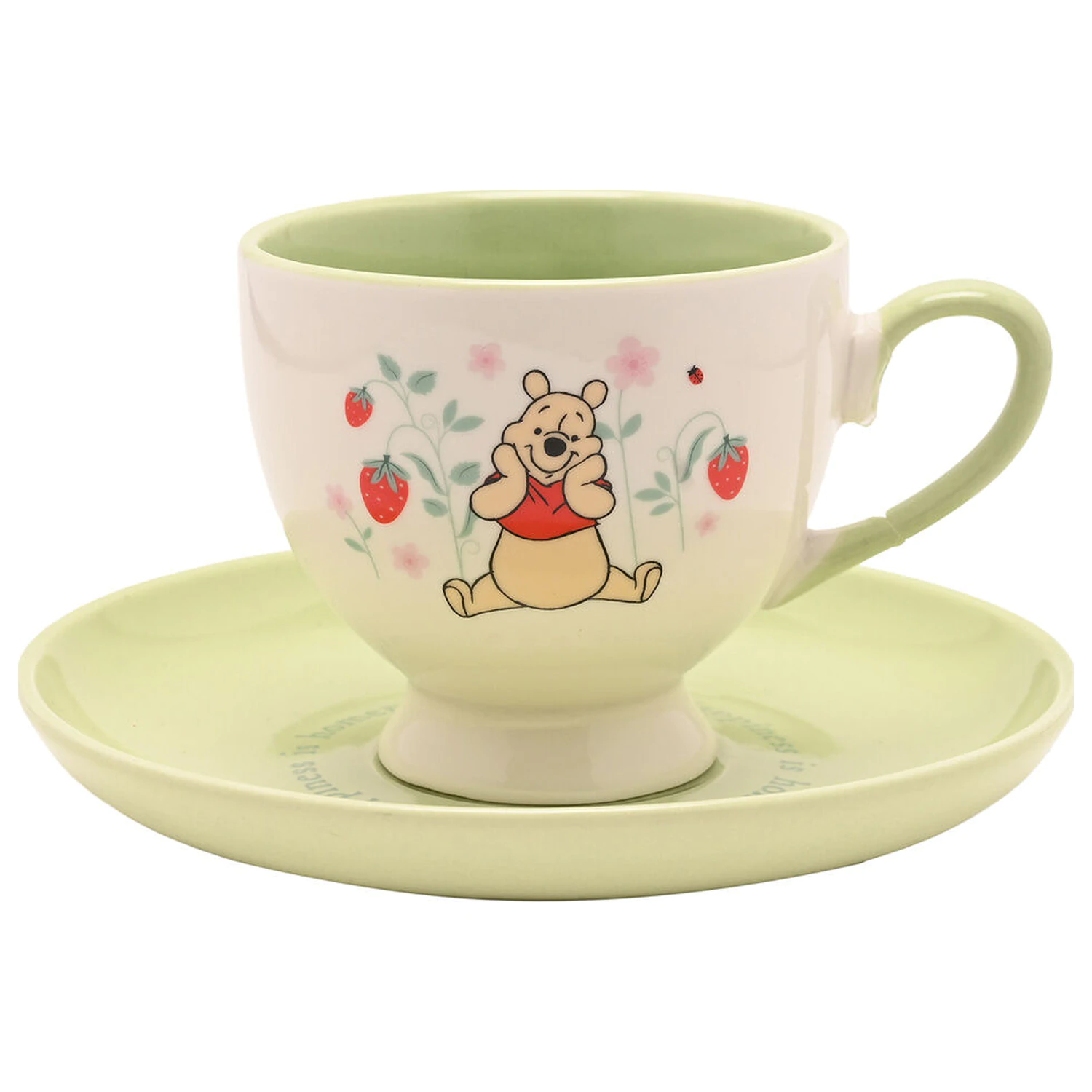 Disney Winnie the Pooh šálka na čaj s tanierikom Winnie produktová fotografia
