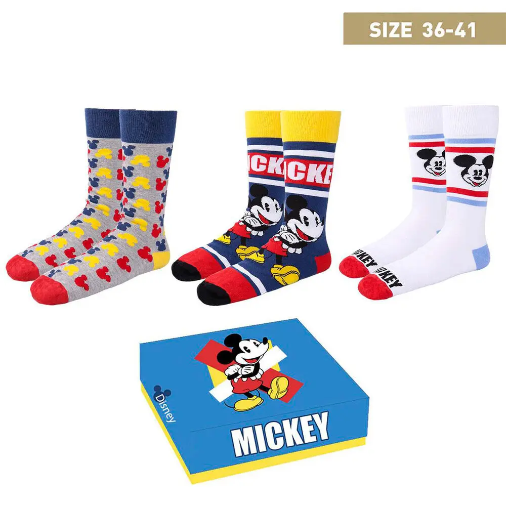 Disney Socks 3-pack Mickey Mouse 36-41 termékfotó