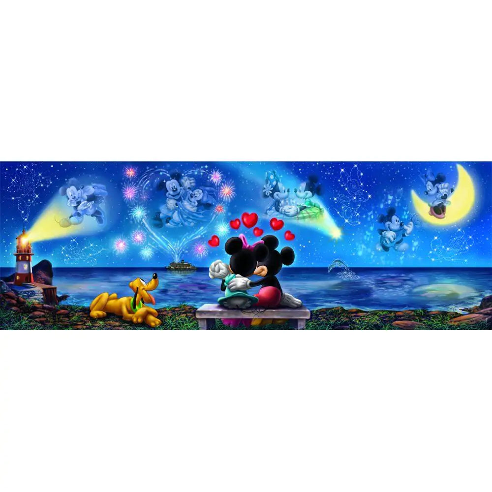 Disney Mickey & Minnie panoramatické puzzle 1000ks produktová fotografia