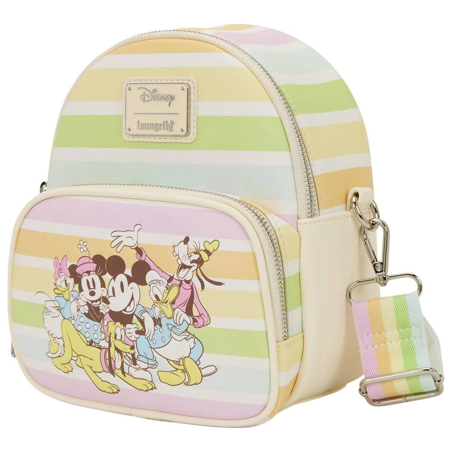Disney by Loungefly Crossbody taška Mickey and Friends Rainbow Stribes produktová fotografia