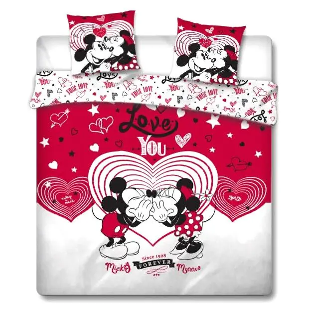 Disney Mickey and Minnie Love obliečka na paplón posteľ 135cm produktová fotografia