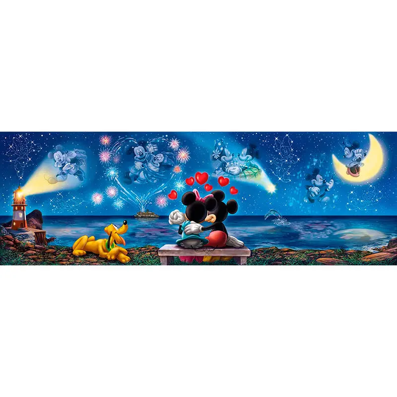 Disney Panorama Puzzle Mickey & Minnie (1000 kusov) termékfotó