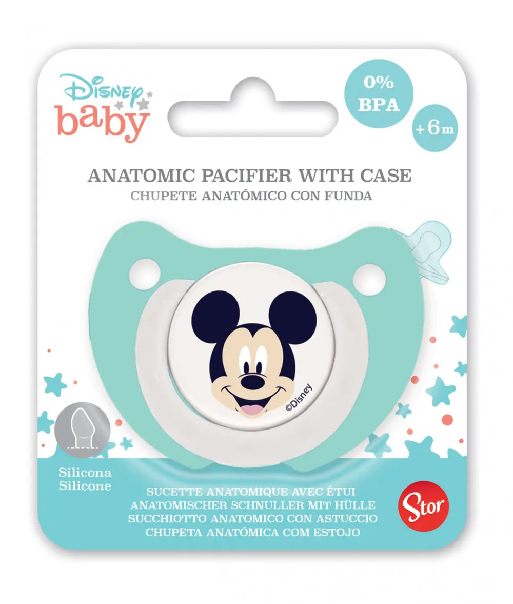 Disney Mickey Detský cumlík na hranie a spánok s puzdrom produktová fotografia