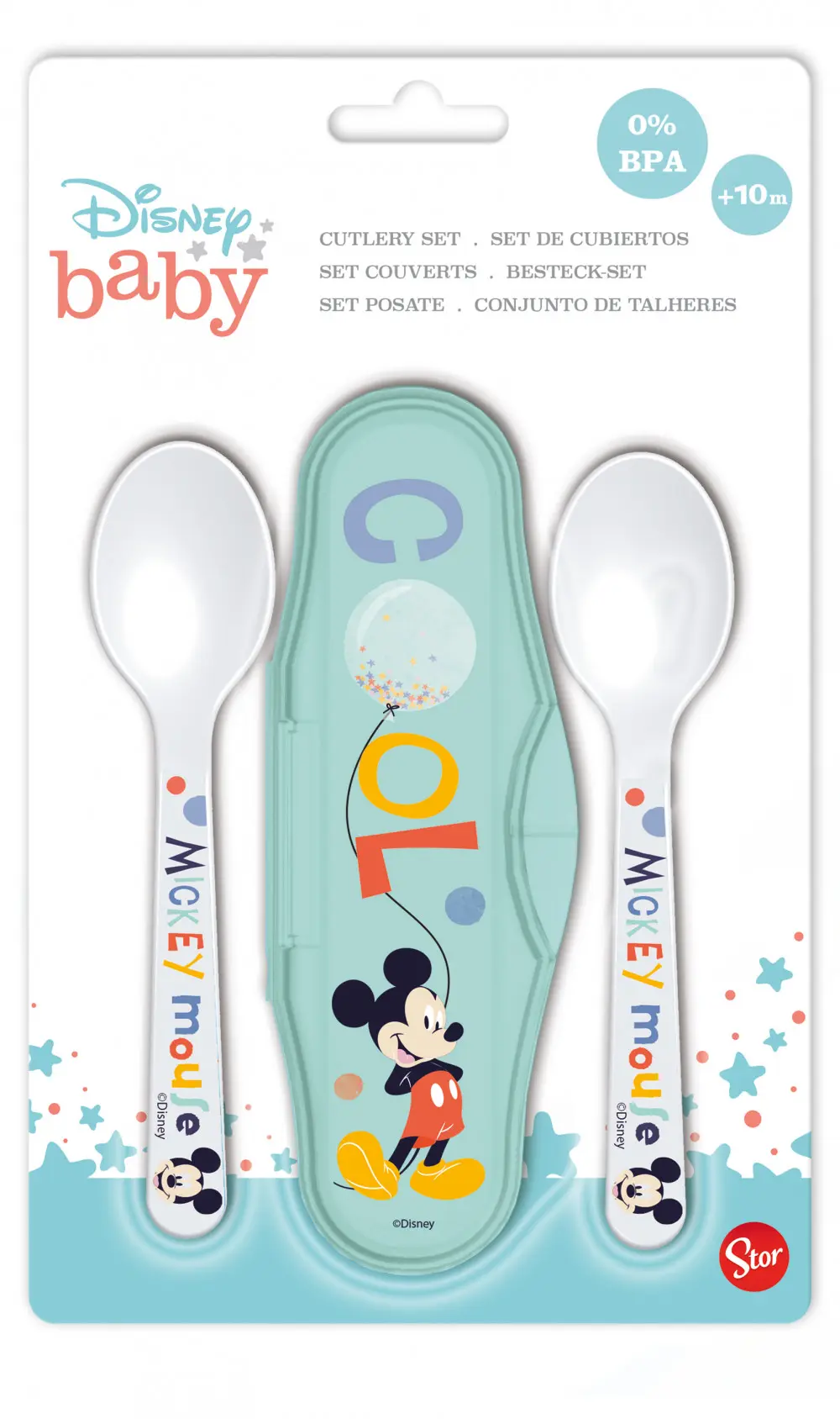 Disney Mickey cestovná príborová sada pre bábätká produktová fotografia