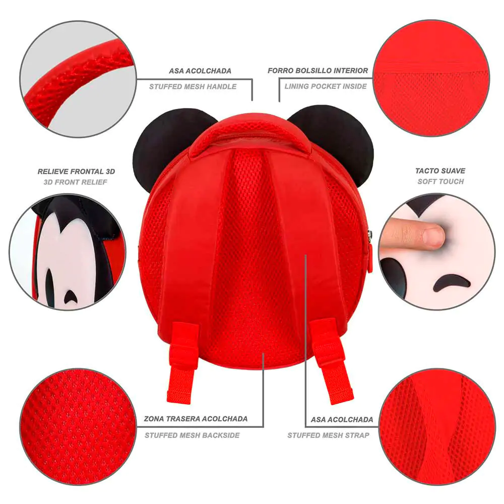Disney Mickey Emoji 3D batoh 22cm produktová fotografia
