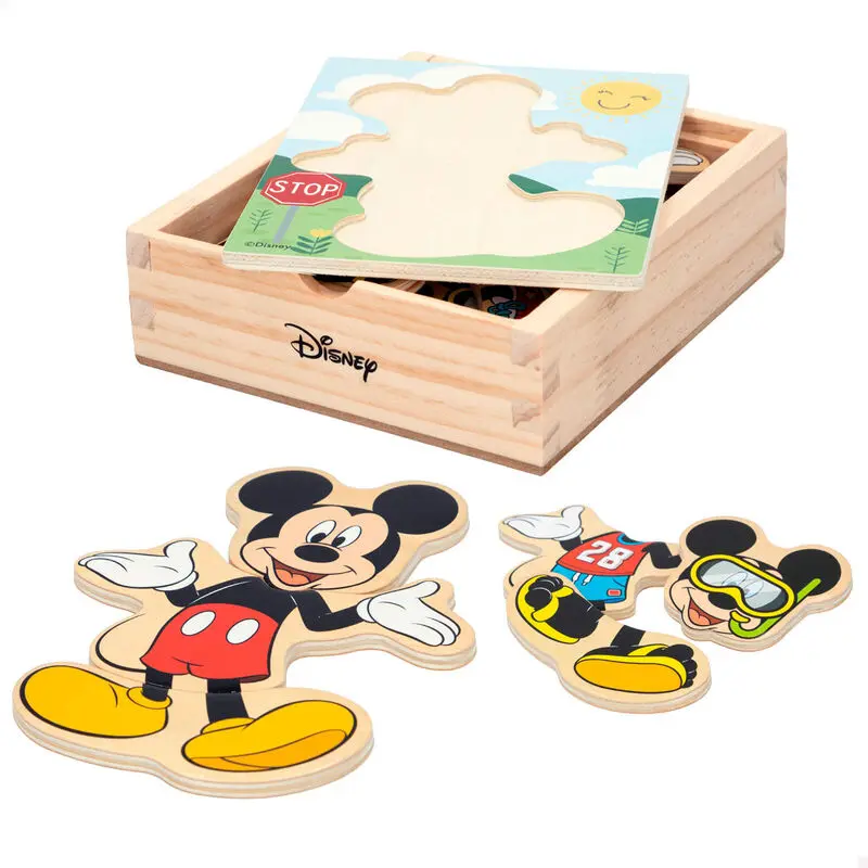 Disney Mickey drevené puzzle produktová fotografia