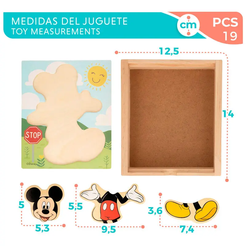 Disney Mickey drevené puzzle produktová fotografia