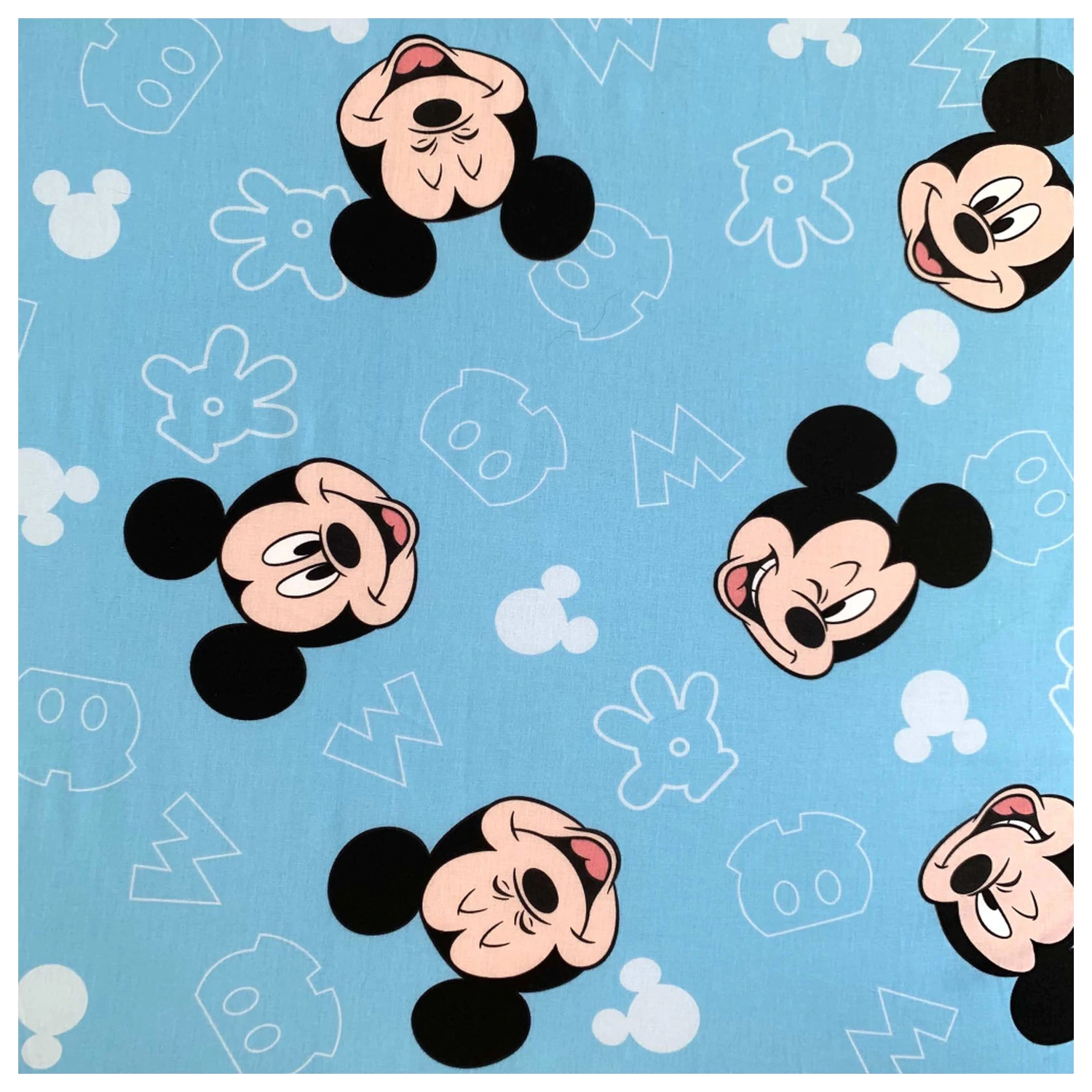 Disney Mickey Funny Head Plachta s gumou 90x200 cm produktová fotografia