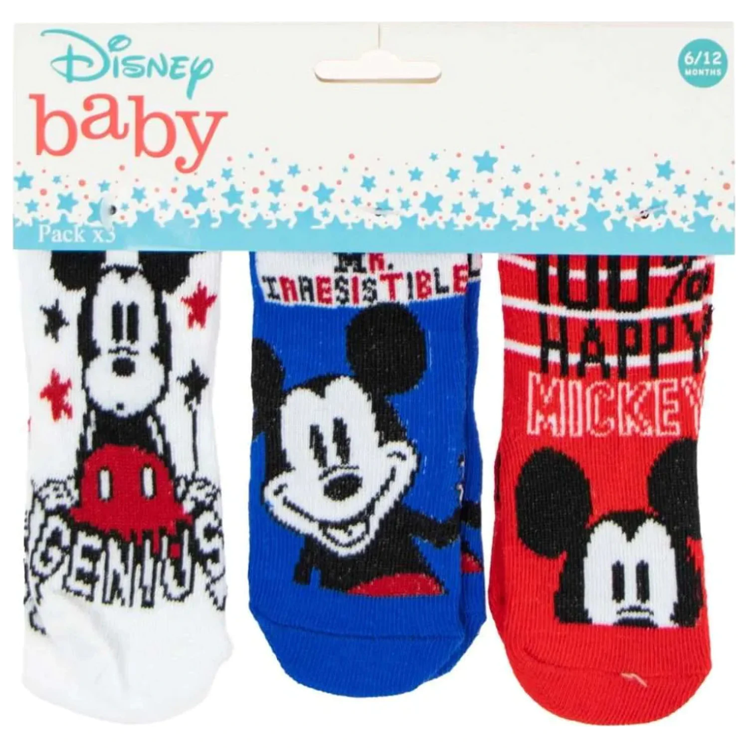 Disney Mickey Genius detské ponožky 6/12 mesiacov produktová fotografia