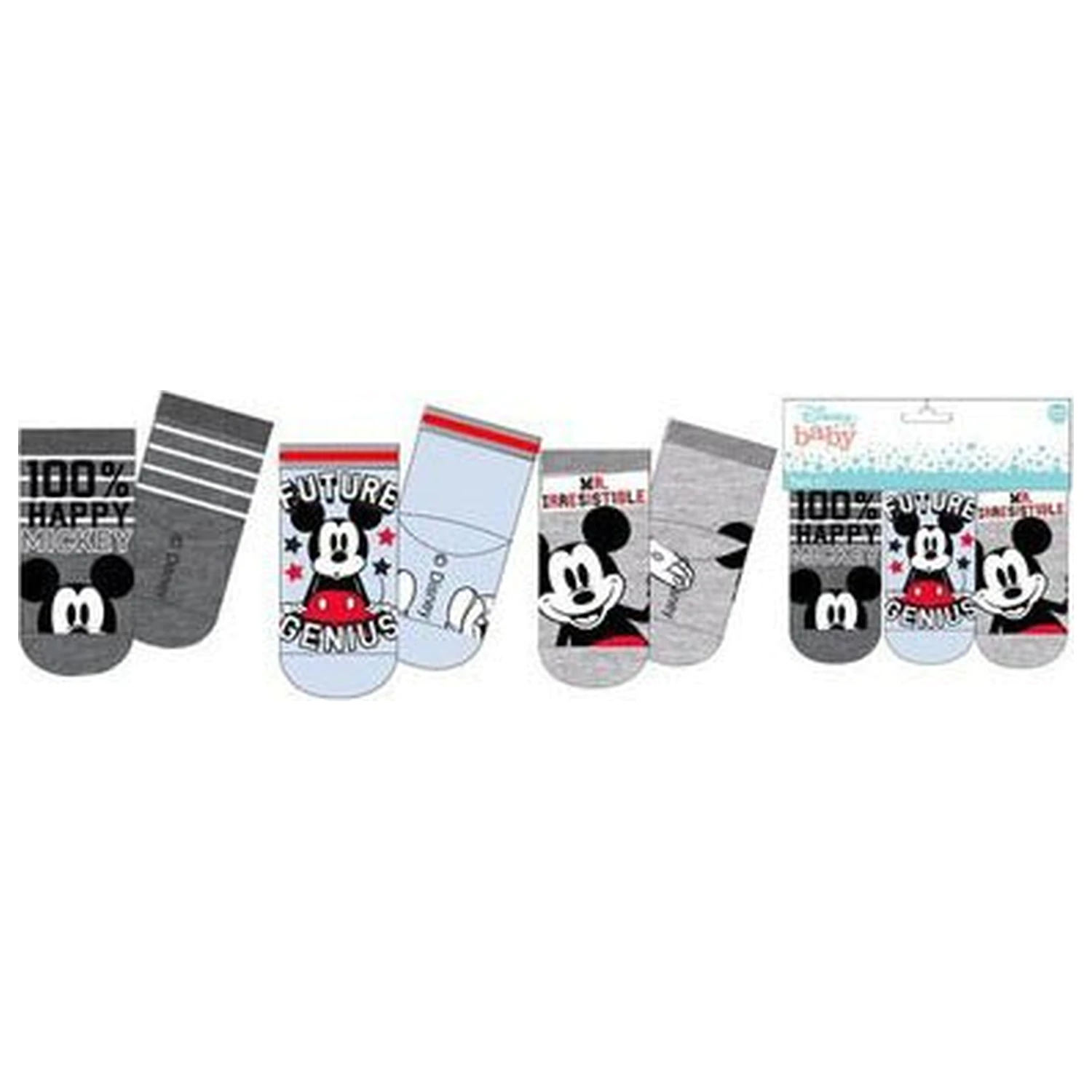 Disney Mickey Genius Blue detské ponožky 6-12 mesiacov produktová fotografia
