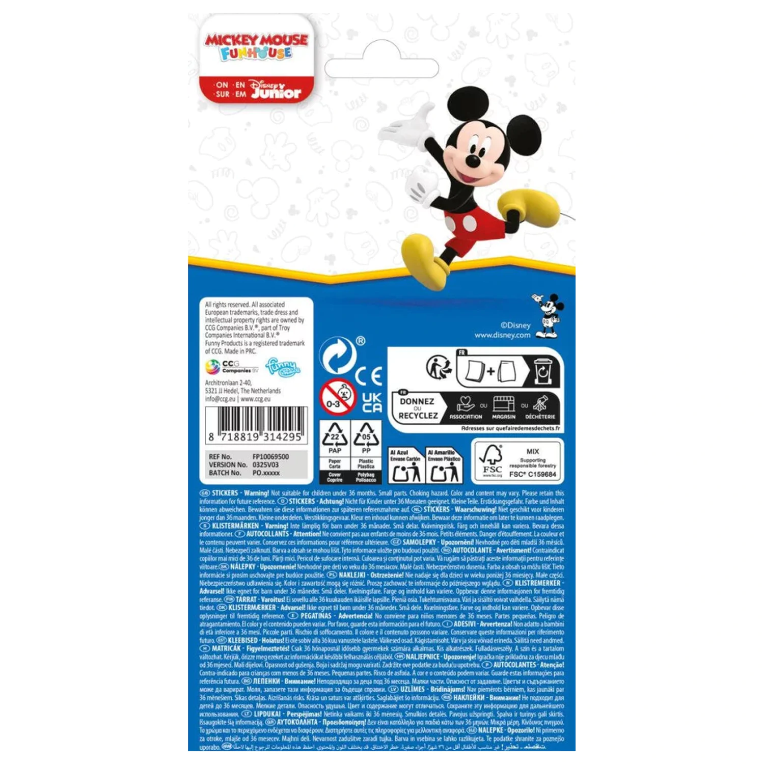 Disney Mickey Go For It nálepka produktová fotografia