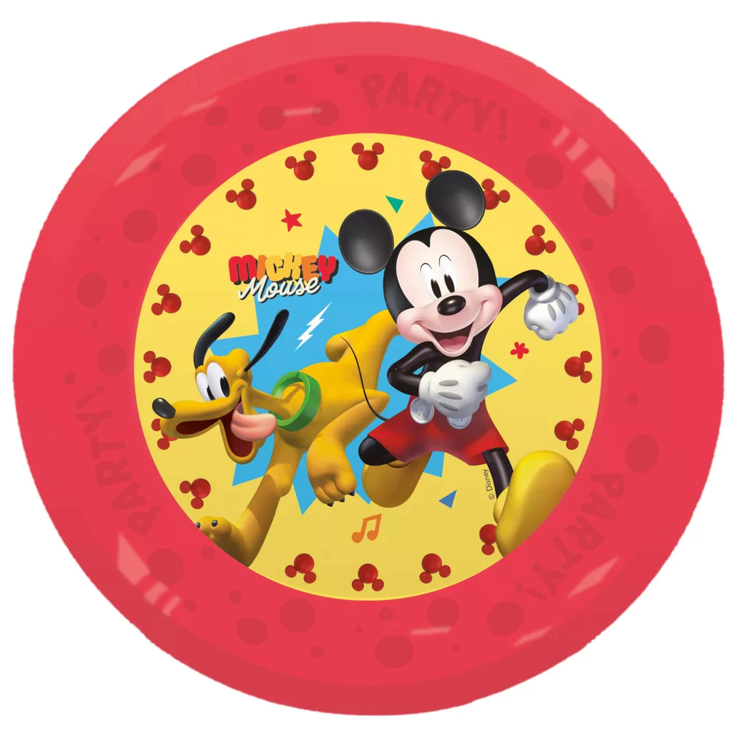 Disney Mickey Jump Into Fun mikro prémiová plastová plochá tanier 4-dielna súprava 21 cm produktová fotografia