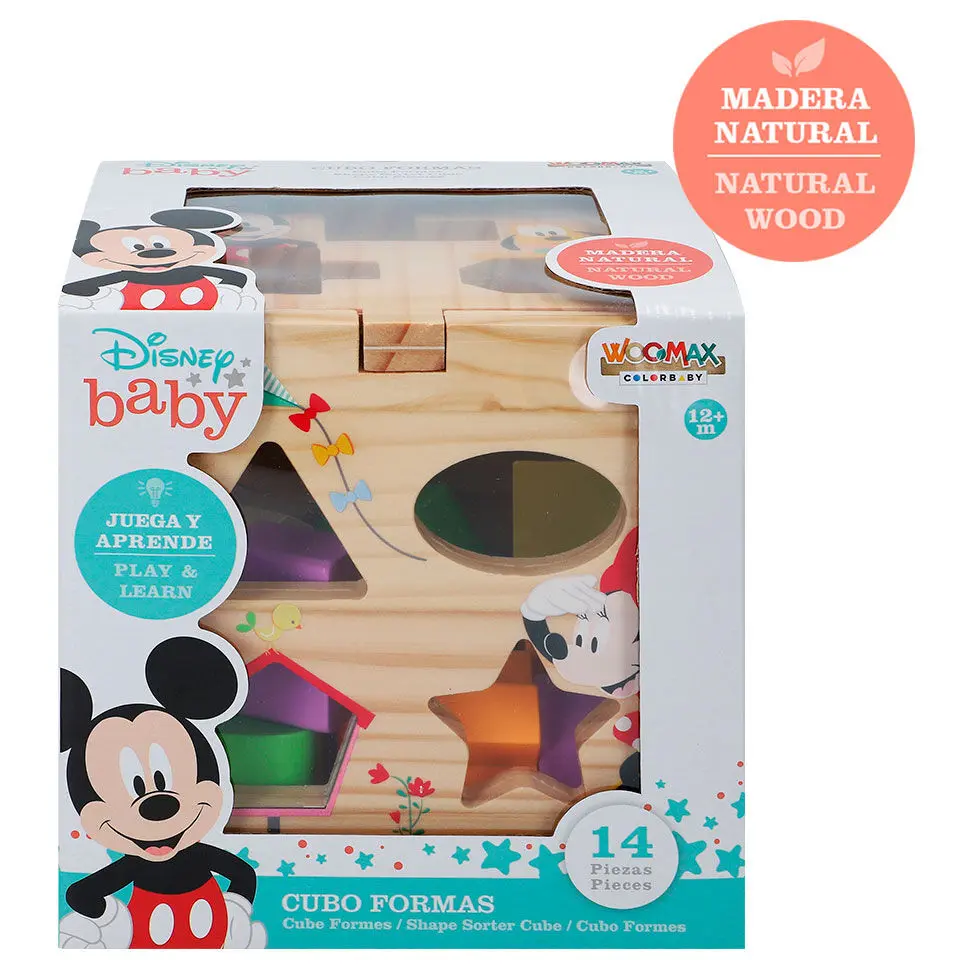 Disney Mickey Minnie drevené kockové tvary produktová fotografia