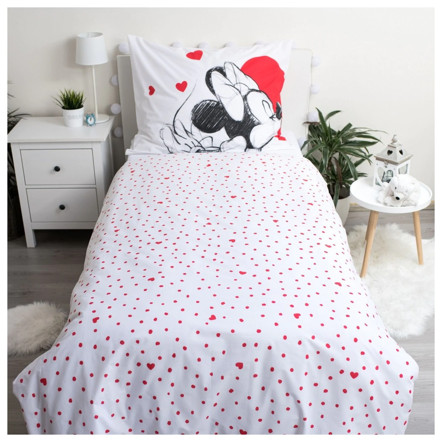 Disney Mickey, Minnie Love obliečka na paplón produktová fotografia