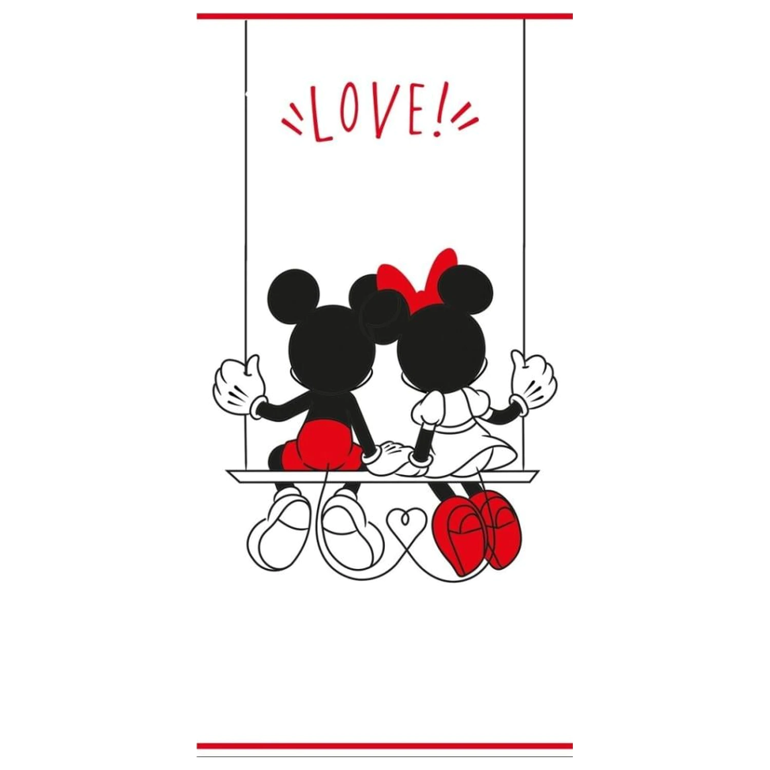 Disney Mickey & Minnie "Love" Plážová osuška 70x140cm produktová fotografia